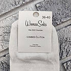 Шкарпетки жіночі середні весна/осінь р.36-40 білі патріотичне сердечко WOMEN SOCKS 30038733, фото 5