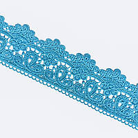 Мереживо макраме 8,0 см колір - блакитний