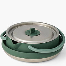 Туристичний складаний чайник Sea to Summit Detour Stainless Steel Collapsible Kettle, 1.6 л (Laurel Wreath), фото 2