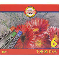 Пастель Koh-i-Noor сухая Toison D'or 6 цветов (8511) - Топ Продаж!