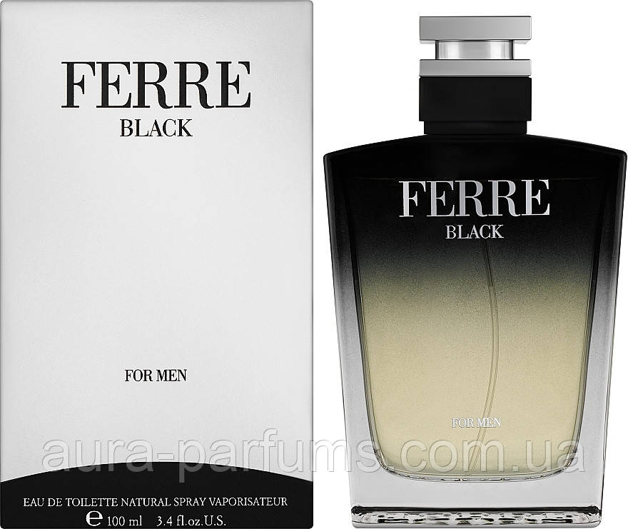Чоловічі парфуми Gianfranco Ferre Black For Men Туалетна вода 100 ml/мл