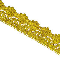 Мереживо макраме 8,0 см колір - жовтий