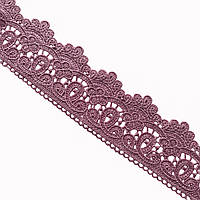 Мереживо макраме 8,0 см колір - пильний бузок