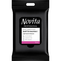 Влажные салфетки Novita Professional для снятия макияжа с фитокомплексом 15 шт. (4823071651218) MM