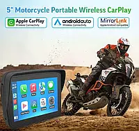 Беспроводной CarPlay & Android Auto для Мотоцикла, навигатор