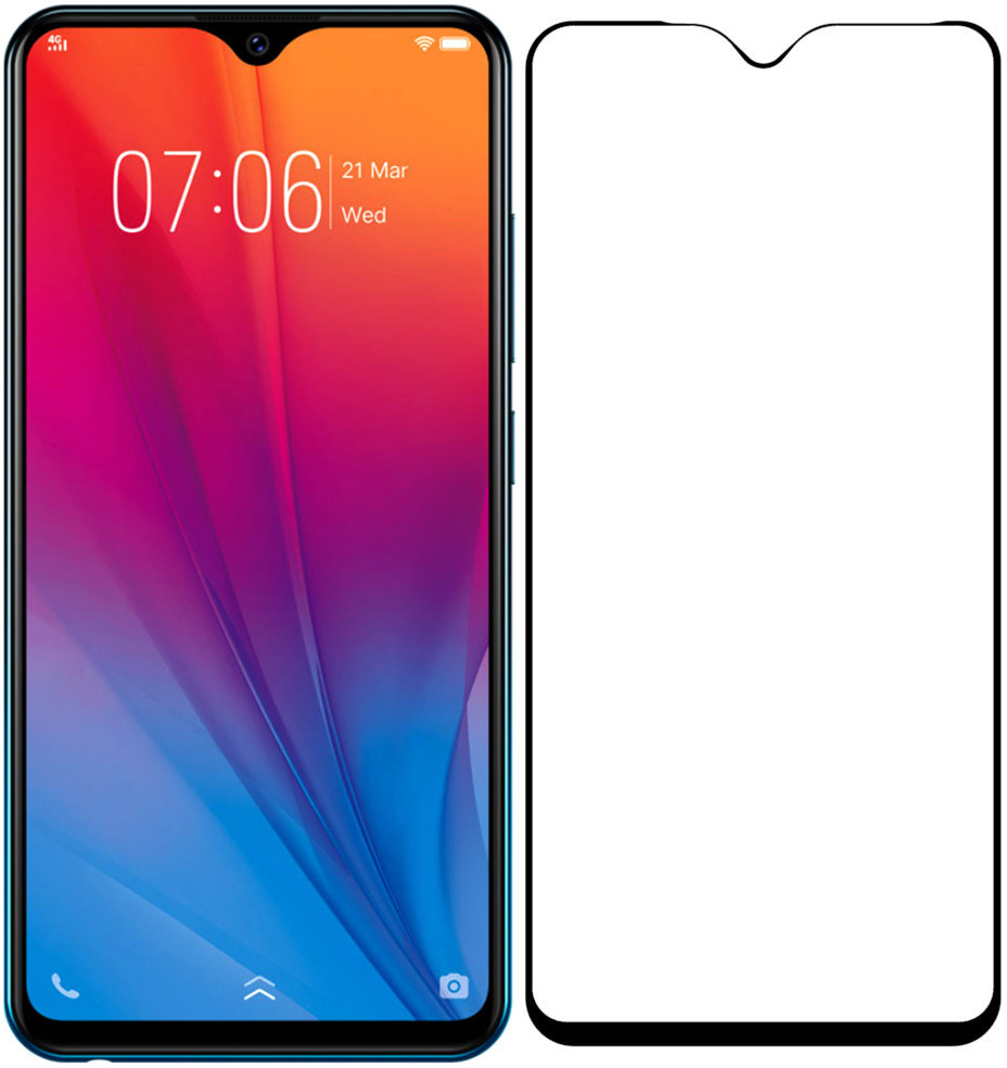 Захисне скло для Vivo Y93 Full Glue (0.3 мм, 2.5 D) чорне