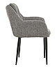Крісло M-64 трикотаж колір попелястий / ніжки чорні TM Vetro Mebel, фото 9