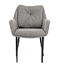Крісло M-64 трикотаж колір попелястий / ніжки чорні TM Vetro Mebel, фото 7