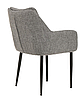 Крісло M-64 трикотаж колір попелястий / ніжки чорні TM Vetro Mebel, фото 8