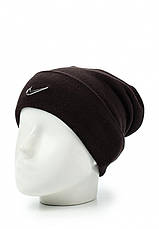 Шапка Nike (найк) Swoosh beanie (чорна), фото 4
