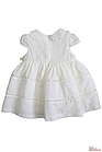 ОПТОМ Упаковка (68-74-80-86-92) Плаття молочне з ажурним принтом для маленької дівчинки MYMIO baby, фото 2