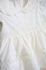 ОПТОМ Упаковка (68-74-80-86-92) Плаття молочне з ажурним принтом для маленької дівчинки MYMIO baby, фото 6