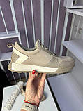 Кросівки жіночі Nivelli бежеві шкіра замша повсякденні демісезонні модні, фото 9
