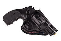 Кобура для Револьвера 2,5" поясная, на пояс формованная (кожаная, черная) SP