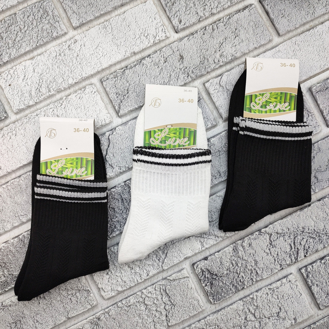 Шкарпетки жіночі середні літо сітка р.36-40 ажур асорті LUXE 30038725, фото 1