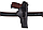 Кобура АПС (Автоматичний пістолет Стєчкіна) поясна + прихованого внутрішньобрючного носіння е формована з кліпсою (шкіра, чорна), фото 3