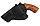 Кобура Револьвер 3 поясна + прихованого внутрішньобрючного носіння не формована з кліпсою (шкіра, чорна), фото 2