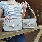 Жіноча сумка крос-боді на плече 15*21 см із клапаном зі штучної шкіри в різних кольорах Nata, фото 2