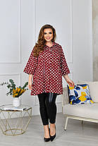 Блуза туніка горошок, фото 4