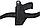 Кобура для Форт-17 поясна + прихованого внутрішньобрючного носіння (oxford 600D/шкіра, чорна), фото 4