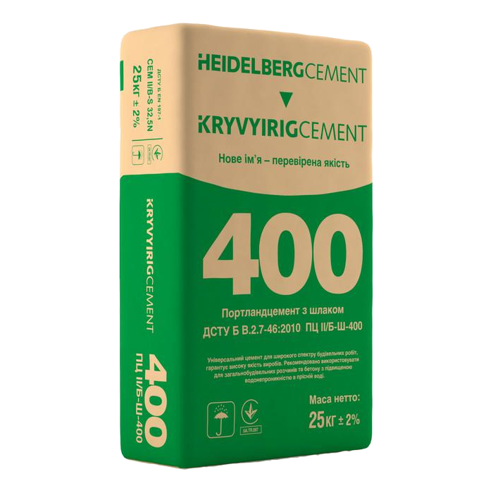 Цемент М-400B Kryvyi Rig Cement 25 кг, фото 1