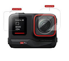 Захисне скло на лінзу та екран для екшн-камери Insta360 Ace Telesin S6-FLM-03-TIS, фото 3