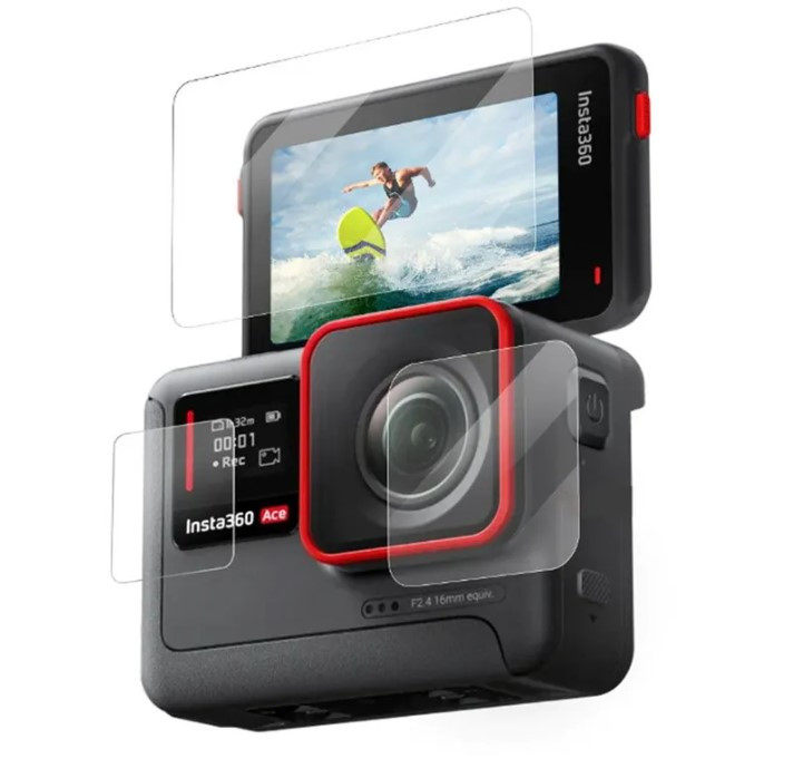 Захисне скло на лінзу та екран для екшн-камери Insta360 Ace Telesin S6-FLM-03-TIS
