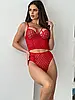 Комплект білизни корсет + стринги. Колір червоний., фото 9