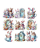 Вафельная картинка Пасхальные Кролики №4