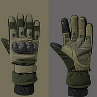 AI Зимові тактичні рукавиці олива.