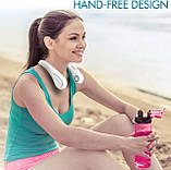 Безлопатевий шийний вентилятор, акумуляторна батарея ємністю 5000 мА·год, максимальний час роботи 21 год, 4, фото 2