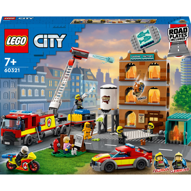 LEGO City 60321 Пожежна бригада Конструктор лего сіті Пожежна бригада 60321
