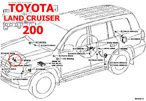 Датчик висоти підвіски Toyota Land Cruiser J200 передній правий 8940560020, 89405-60020 нахилу кузова, в зборі, фото 5