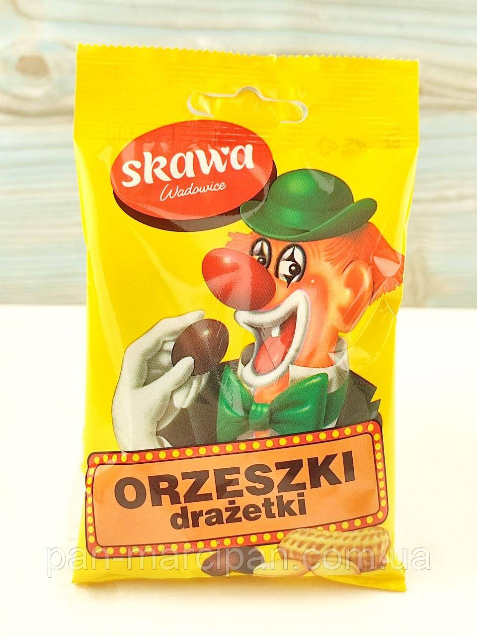 Арахіс у шоколадній глазурі драже Skawa Wadowice  Ozeszki 60г Польща