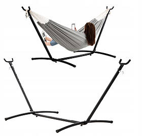 Основа для гамака , стійка, металевий каркас 260х107х100 см GardenLine HAM2535 чорний