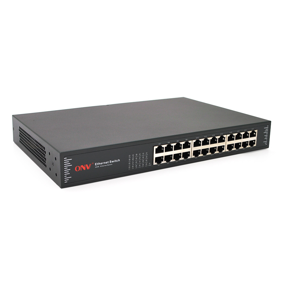 Комутатор Gigabit Ethernet ONV-H3024 у металевому корпусі, 24*1000 МБ портів, 330х204х44 мм