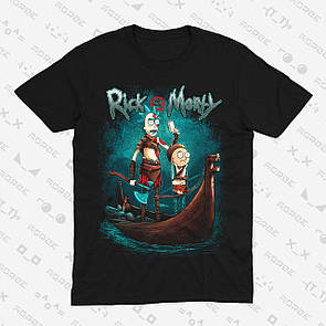 Футболка чорна Morze Rick and Morty V4