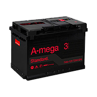 Аккумулятор авто Мегатекс A-mega Standard (М3) 6СТ-74-АЗ (лев) ТХП 720