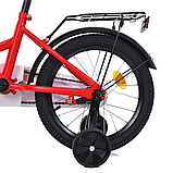 Велосипед двоколісний дитячий Profi (колеса 18", багажник, дод. колеса, складання 75%) MB 18031-1 Червоний, фото 6