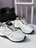 Кросівки жіночі Best Vak білі шкіряні повсякденні демісезонні, фото 8
