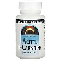 Жиросжигатель Source Naturals Acetyl L-Carnitine 500 mg, 60 таблеток CN14387 SP