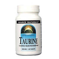 Аминокислота Source Naturals Taurine, 60 таблеток CN13542 SP