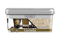 Краска флок Cometa 7111 с мультицветными флоками + флок серебро 2.5 л