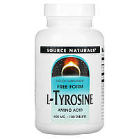 Аминокислота Source Naturals L-Tyrosine 500 mg, 100 таблеток CN13539 SP