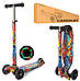 Дитячий триколісний самокат iTrike JR 3-055-WP MAXI підсвітка коліс, 2 кольори, фото 2