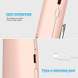 Портативний шийний вентилятор USB, безлопатевий шийний вентилятор на 6000 мА·год, фото 2