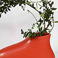 Ваза керамічна маленька 16 см для квітів Інтер'єрна А  Червона мат, фото 3