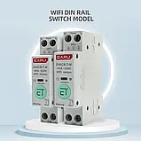 WiFi автомат, автоматичний вимикач EARU EAKCB-T-M 1-63A на DIN однофазний, лічильник кВт, захист ВА, фото 2
