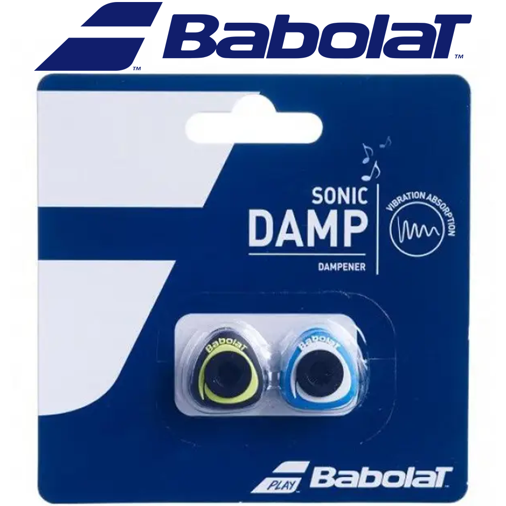 Віброгасник для тенісної ракетки Babolat SONIC DAMP X2 Blue/Yellow, синьо-жовтий (2шт.)