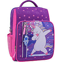 Рюкзак школьный для девочки на 8 литров Bagland Школьник фиолетовый 503 (0012870)